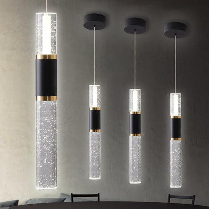 Black and Gold Pendant Light,3 Pack Modern Led Pendant Light Kitchen Island,M...