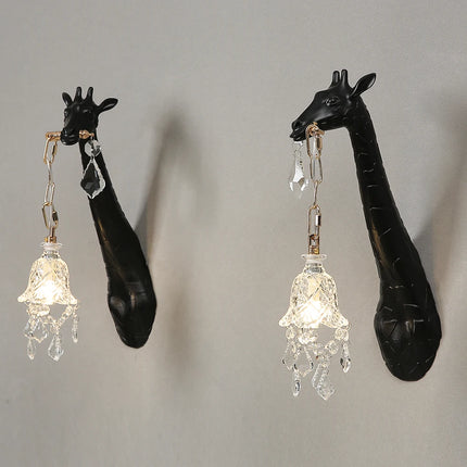 Giraffe Wall Lamp G9 Bulb Resin animal lamp crystal sconces wall light For Bedside Lighting Living Room hallway wall lights