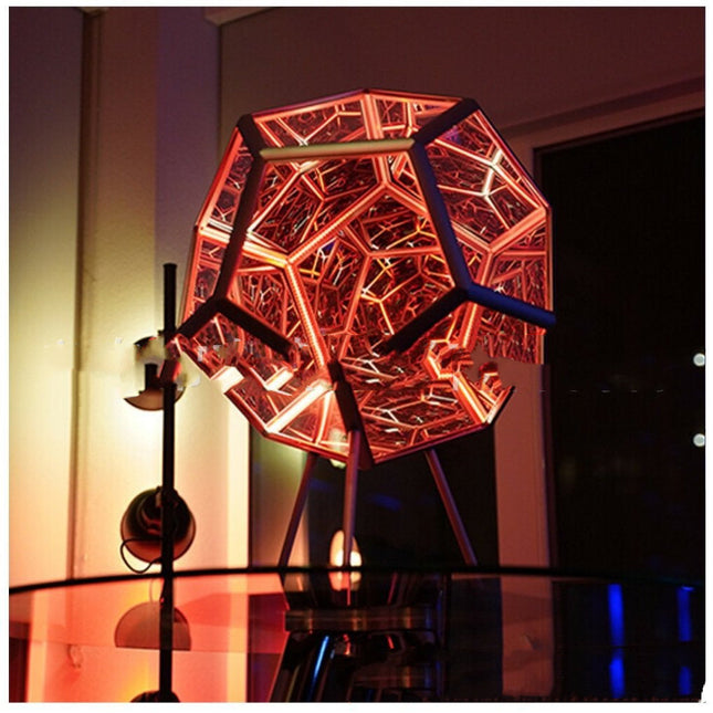 Night Light Creative And Cool Infinite Dodecahedron Color Table Lamp
