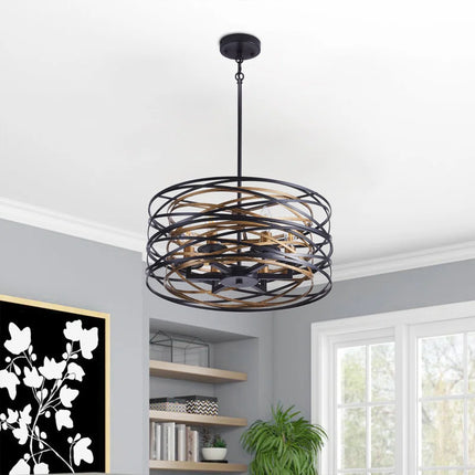Ameal 6-Light 19.68 Inch Oversize Unique Design Adjustable Pendant Light