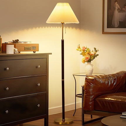 Vintage Pleated Floor Lamp
