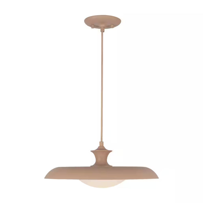 Minori 15-In 1 Light 60-Watt Peach Pendant Light