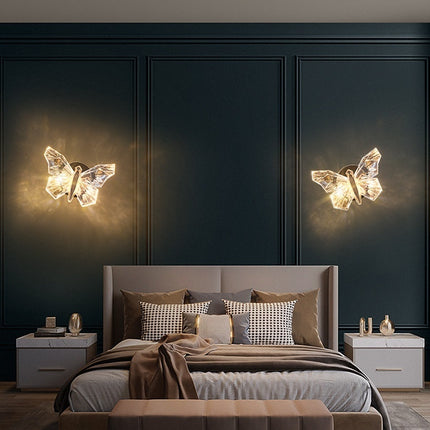 Butterfly Bedroom Decorative Lamp Wall Lamp