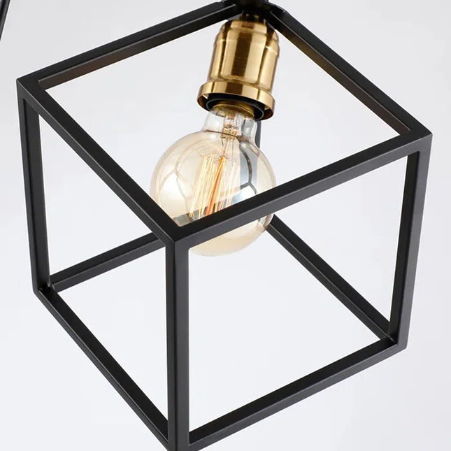Indie 5 - Light Modern Cluster Square Cube Minimalist Chandelier