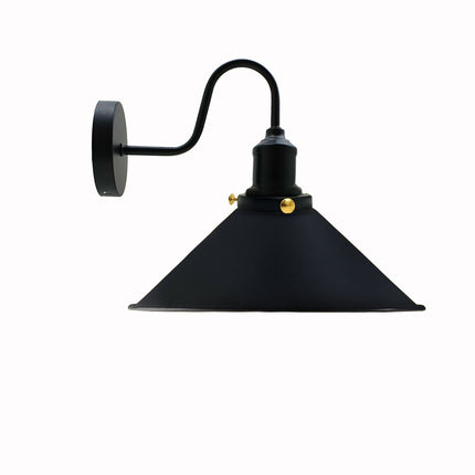 LEDSone Industrial Vintage Black Swan Neck Wall Light Indoor Sconce