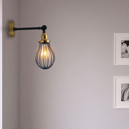 Wall Light Fitting Metal Big Vase Shape Shade Sconce Indoor Light