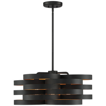 Zia Black Gold Chandelier 25 1/2" Wide Modern 6-Light Fixture for Dining Room House Foyer Kitchen Island Entryway Bedroom Home