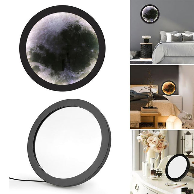New Moon Mirror Moon Light New Strange Net Red Gift Creative Bedroom Decoration Light Led Night Light Makeup Mirror