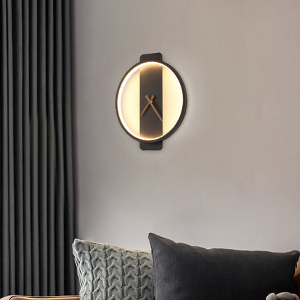 Modern Clock Wall Sconce