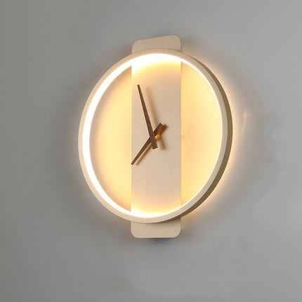 Modern Clock Wall Sconce
