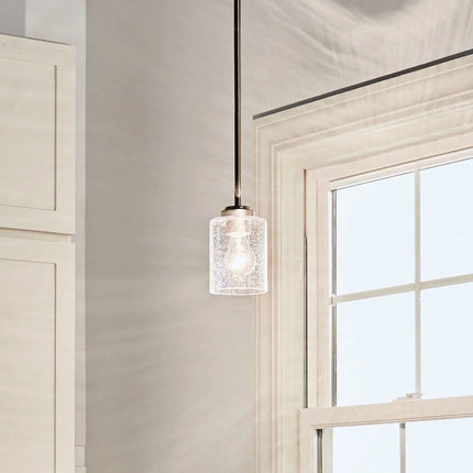 44032Nbr- Lighting-Winslow - 1 Light Mini Pendant - 7 Inches Tall by 4.25 Inches Wide-Natural Brass Finish