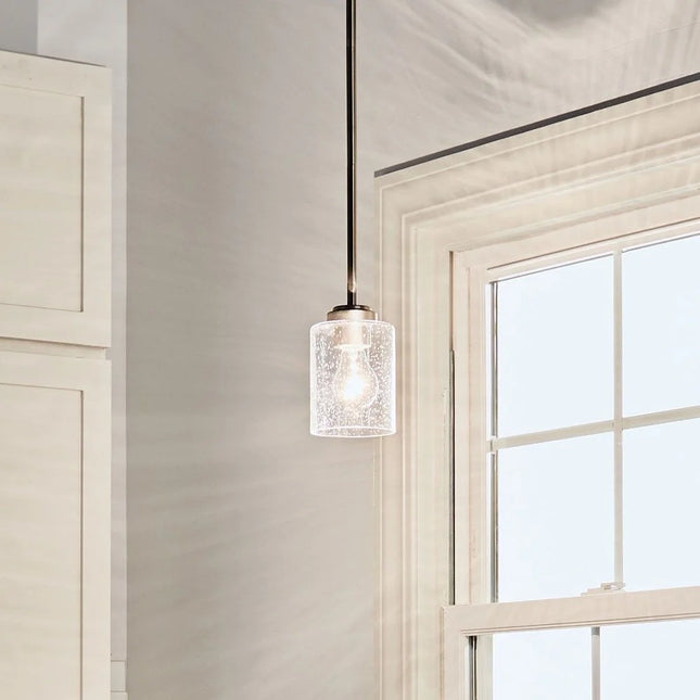 44032Nbr- Lighting-Winslow - 1 Light Mini Pendant - 7 Inches Tall by 4.25 Inches Wide-Natural Brass Finish