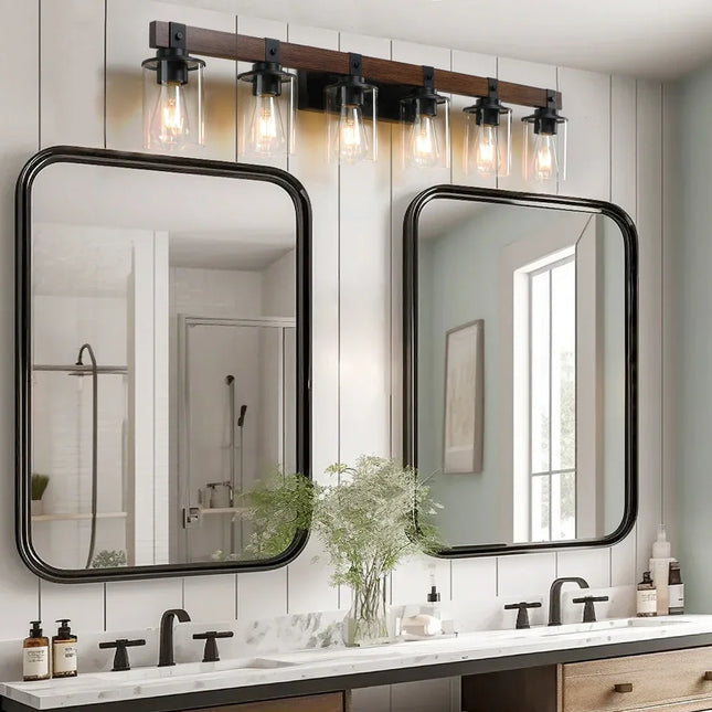 Lightess 6Light Bathroom Vanity Light Wall Lights for Mirror Wall Sconces Lighting for Hallway  Bulbs Not Included kitchen light