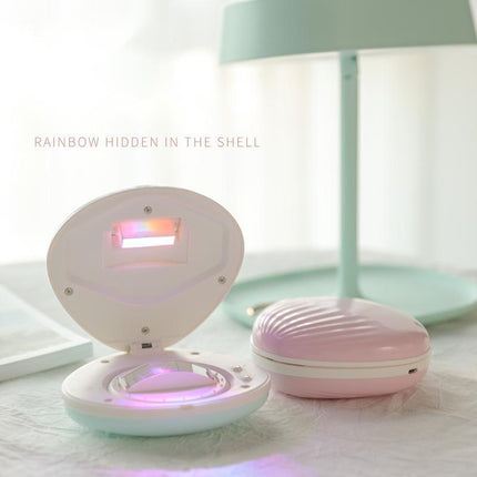 Colorful Rainbow Projection Lamp LED Night Light Shell Light Novelty Rechargeable Night Light for Children Kids Gift Light