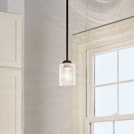 44032Nbr- Lighting-Winslow - 1 Light Mini Pendant - 7 Inches Tall by 4.25 Inches Wide-Natural Brass Finish