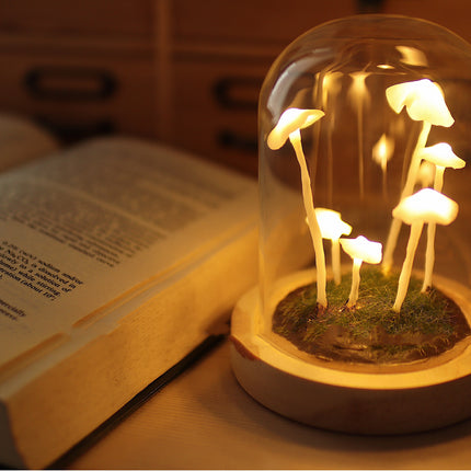 Original Cute Retro Mushroom Night Light Diy Material Package Decoration Birthday Gift