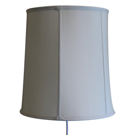 14"W Floating Shade Plug-In Wall Light Eggshell