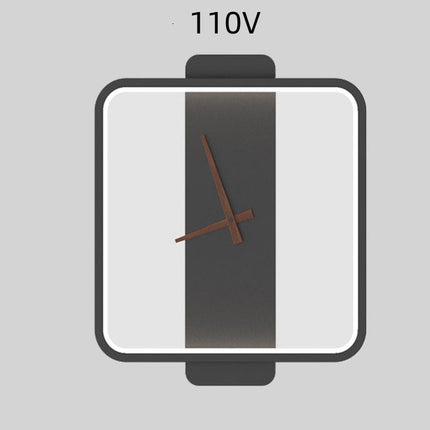 Modern Clock Wall Sconce