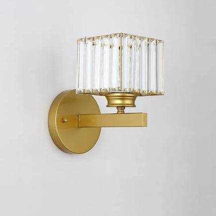 Nordic Simple LED Wall Lamp Modern Luxury Crystal Sconce Living Room Bedside Restaurant Interior Decoration Creative Wall Light