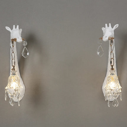 Giraffe Wall Lamp G9 Bulb Resin animal lamp crystal sconces wall light For Bedside Lighting Living Room hallway wall lights