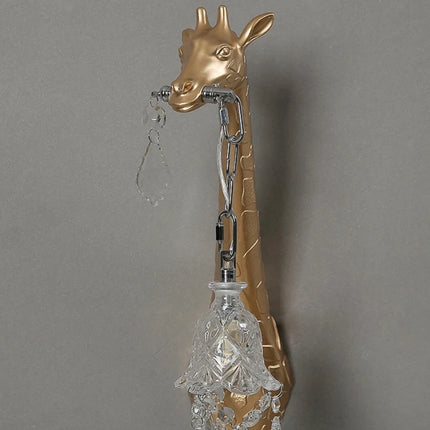 Giraffe Wall Lamp G9 Bulb Resin animal lamp crystal sconces wall light For Bedside Lighting Living Room hallway wall lights