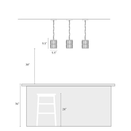 Cristallo Black Modern Coastal Mini Drum Pendant Light 1-Light Transitional Crystal Pendant Ceiling Light