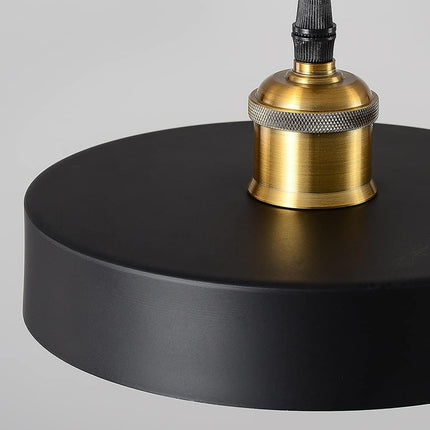 Black Industrial Pendant Light Kitchen Island 7.87 Inch Mini Adjustable Wire Height Light E26 Base for Restaurant Bar Cafe Bedroom Foyer into the Library DIY Decorative Pendant Light