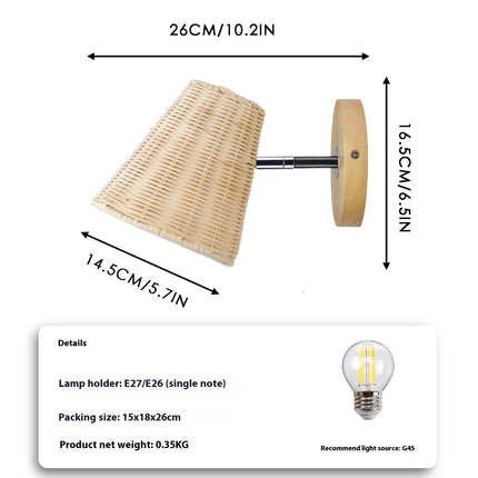 Rattan Wall Sconce
