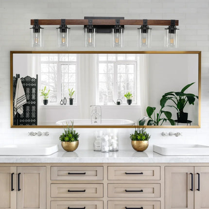 Lightess 6Light Bathroom Vanity Light Wall Lights for Mirror Wall Sconces Lighting for Hallway  Bulbs Not Included kitchen light