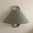 Light Blue Lampshade Beech