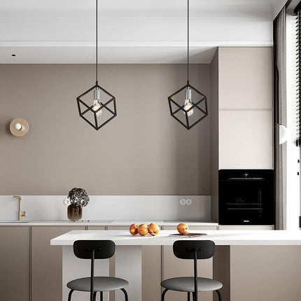 Black Pendant Light Modern Pendant Lighting Fixture for Kitchen Island Living Room Bedroom Hallway
