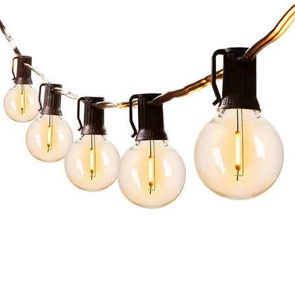 25-50FT Outdoor Festoon Globe String Fairy Lights G40 Bulbs Garden Wedding Home