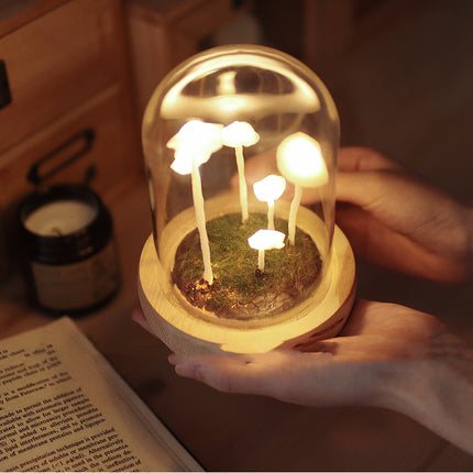 Original Cute Retro Mushroom Night Light Diy Material Package Decoration Birthday Gift