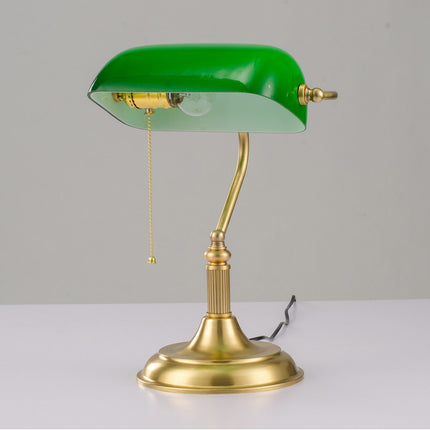 Office Green Glass Homestay Table Lamp