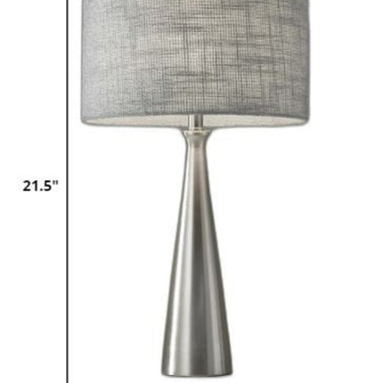 Black Metal Tapered Base Table Lamp