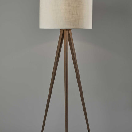 Treble Floor Lamp Three Black Metal Legs