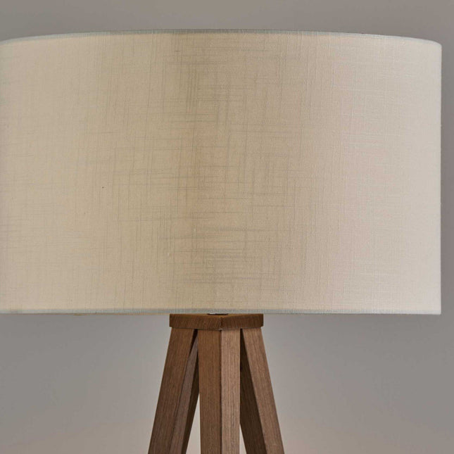 Treble Floor Lamp Three Black Metal Legs