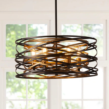 Ameal 6-Light 19.68 Inch Oversize Unique Design Adjustable Pendant Light