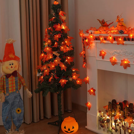 15 Ft String Lights Maple Leaf Light Twinkle Hanging Lighting Decor
