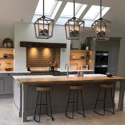 Jaisyn 4-Light Lantern Pendant Light Fixtures