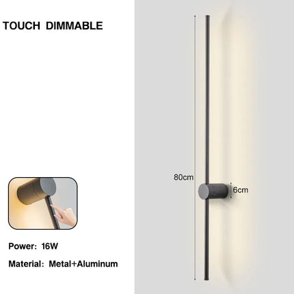 360° Rotatable Touch Dimmable LED Wall Lamps for Corridor Stairs Brightness Adjustable Touch Switch LED Wall Lights Wall Sconce