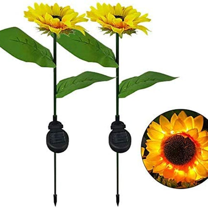 2/4/6 PCS Solar Sunflower Lights LED Waterproof Landscape Outdoor
