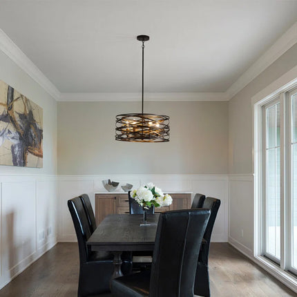 Ameal 6-Light 19.68 Inch Oversize Unique Design Adjustable Pendant Light