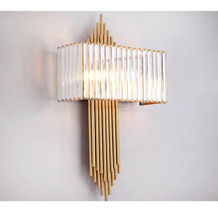 Crystal LED Wall Lamp Nordic Modern Gold Light Luxury Wall Light Indoor Lighting Room Decor Sconces For Living Room Bedroom