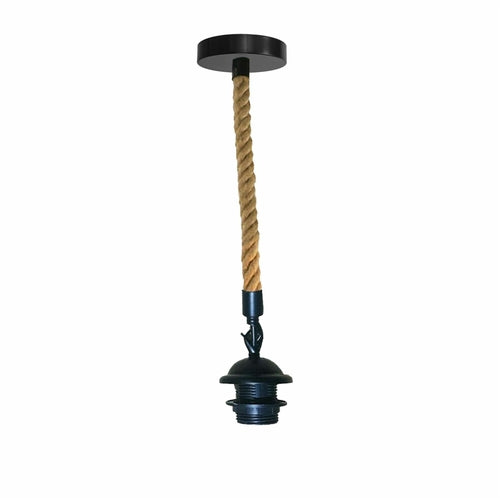 Retro Hemp Rope Pendant E27 Holder Ceiling Light Decor~1358