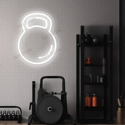 Kettlebell Neon Signs For Wall Decor,Led Neon Lights For Home,Bedroom Decor,Gym Decor,Sports,Club,Party Bar,Fitness Club
