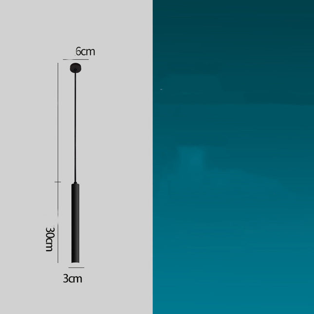 Fashion LED Bar Pendant Lamp Long Cylindrical