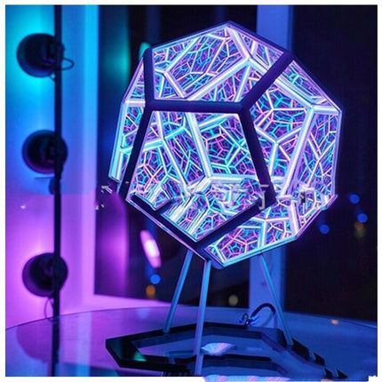 Night Light Creative And Cool Infinite Dodecahedron Color Table Lamp