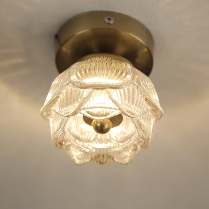 Nordic Luxury Crystal Lotus Wall Lamp Bedroom Bedside Led Indoor Background Light Modern Decor Corridor Lighting Aisel Sconce