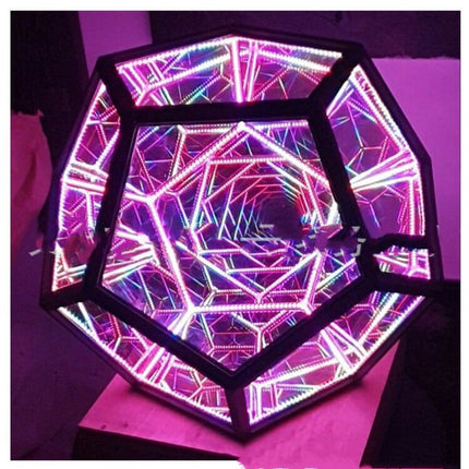 Night Light Creative And Cool Infinite Dodecahedron Color Table Lamp